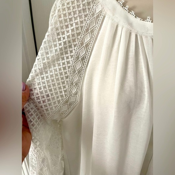 Kobi Halperin Daniela Lace Silk Blouse in size small - Picture 5 of 13